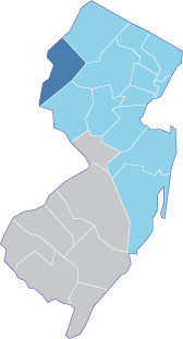 Warren County is highlighted in dark blue.