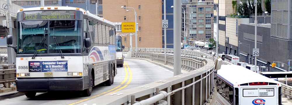 NJ Transit #163 Bus en route