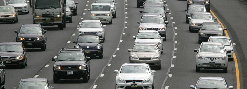 Automobile traffic on highway