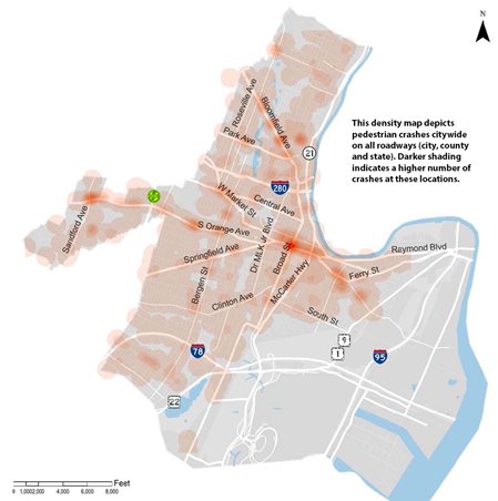 density map of newark