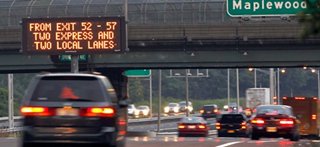 ITS traffic advisory sign